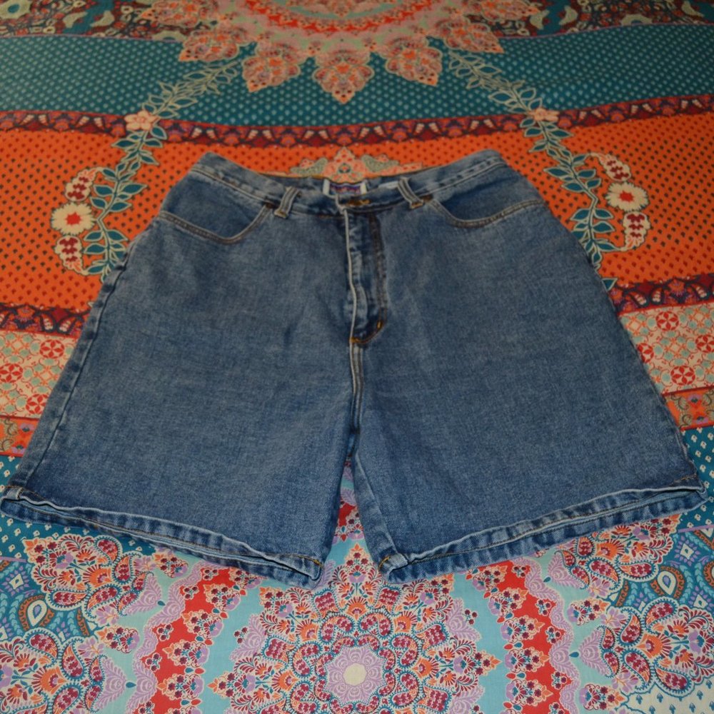 Northcrest Women's High Waist Jean Shorts-size 16